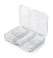 TRANSPARENTNÝ ORGANIZÁTOR NÁRADIA S PREDÍČKAMI SQR BOX 20 LOW BOX
