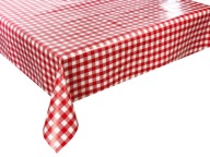 Obrus ​​na meter rozmery Obrus ​​na červený kockovaný stôl 10x140 cm