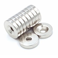 okrúhly NEODYMIOVÝ MAGNET NA SKRUTKU 12X3MM N33