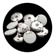 Gombíky 21mm pätka 10ks biele