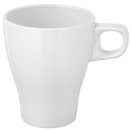 IKEA FARGRIK hrnček s uškom, kamenina, BIELY 250 ml