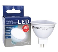 LED ŽIAROVKA 5W 600lm MR16 120lm/W 6000K 24V AC DC
