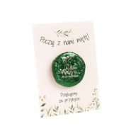 PASTILLE mint čokoládová svadobná karta pre hostí