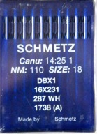 SCHMETZ 110/18 DBX1 IHLY PRE PRIEMYSELNÉ STROJE - 10 ks.