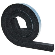 Zvukovoizolačná pena Bitmat tesnenie 19 mm x 2 cm x 100 cm čierna - perfektné