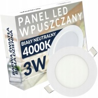 MALÉ STROPNÉ SVIETIDLO OKRUHOVÉ LED STROPNÉ DOSKY, NEUTRÁLNA FARBA 3W 230V