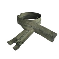 ČLENKOVÝ zips #70cm KHAKI ROZVOD