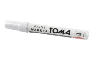 Metal Tire Marker Biely značkovač TOMA s plsteným hrotom