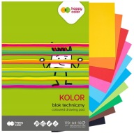 COLOR TECHNICAL BLOCK do školy pevný A4 HAPPY COLOR 170 g/m2 10 listov