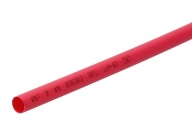 Teplom zmršťovacia trubica 2,5 mm 1 m červená CB-HFT Ohnivzdorná do 125 stupňov
