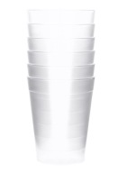 Perleťový plastový pohár 300ml 6 ks.