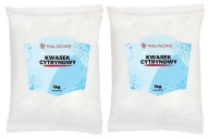 SADA KYSELINY CITROVEJ 2x1kg KYSELINA POTRAVINÁRSKA PURE E330 NATURAL PREMIUM