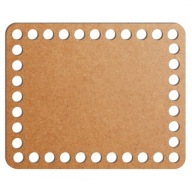 šedý základný košík dno 13x16cm HDF obdĺžnik