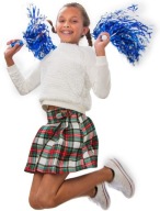 LESKLÉ POMPÓNY CHEERLEADER tanečnica 2 ks mix