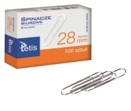 KANCELÁRSKE SVORKY 28mm TETIS 1 bal = 100 ks.