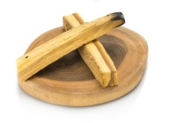 Okrúhly držiak na vonné tyčinky Palo Santo - teak
