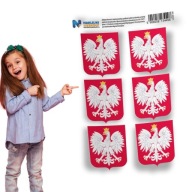Nažehľovacie obtlačky s poľským znakom - sada 6 kusov