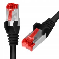 RJ45 CAT 6 S/FTP kábel AWG27 LSZH čierny 5m