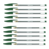 BiC Cristal guľôčkové pero 0,4 MM GREEN permanentné 10 ks