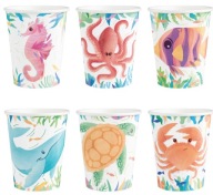 Papierové poháre OCEAN SEA hrnček 200ml 220ml 6ks (na ďalší predaj)