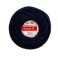 Karat šnúra 8 námornícka modrá 0555 ARIADNA 10g 65m