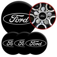 4 Emblémy Stredy ráfikov Kryty kolies Kolesá FORD TOP SET 56mm