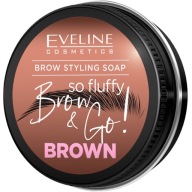 Eveline Brow & Go So Fluffy Brown Soap Mydlo na úpravu hnedého obočia