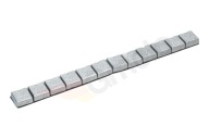 Závažia nalepené na kolesách, neutrálne, 12x5, 60 g