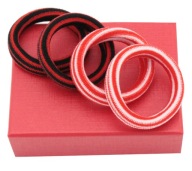 LYCRA HAIR TRIPS RIBBLE RED MIX 4 KUSY