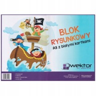 ŠKOLSKÝ BLOK A3 VEĽKOFORMÁT 20 LIST 80g/m BIELY PAPIER