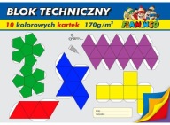 TECHNICKÝ BLOK, FAREBNÝ polygraf, 10 farieb