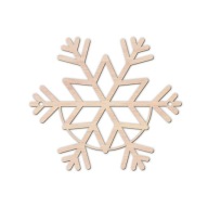 MACRAME BASE snehová guľa vločka macrame 8cm