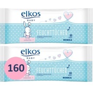 Vlhčené obrúsky pre deti a bábätká Aloe Harmanček Elkos 2x80 ks