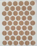 Čiapky na nábytok samolepiace 14mm - zebrano krém (3006) - 50 ks.