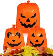LISTOVÉ TAŠKY Tekvice HALLOWEENSKÉ DEKORÁCIE 3 ks