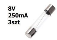 Žiarovka trubicová 8V DC 250mA 31mm 3ks
