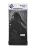 Plstené podložky na stoličky čiernej farby - list 12 x 24 cm