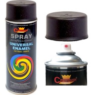 Univerzálna emailová farba v spreji 400 ml matná čierna