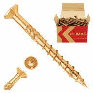 TESÁRSKE SKRUTY DO DREVA 8x80 KUŽELOVÉ TORX 50ks WKCS-08080 KLIMAS