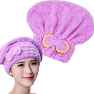 UTERÁKOVÝ ČIAPKA NA SUŠENIE VLASOV NA HLAVU ABSORBENTNÝ MIKROFIBER TURBAŇ