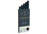 ČIERNE NÁPLNE DO PARKER PERÁ, balenie po 5 ks