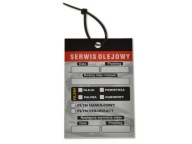 PRÍVESOK: SERVISNÁ KARTA NA VÝMENU OLEJA A FILTROV
