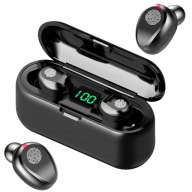 F9 BEZDRÔTOVÉ ŠPORTOVÉ SLÚCHADLÁ BLUETOOTH POWERBANK ČIERNA