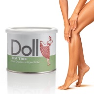 DOLL Xanitalia Depilačný vosk na odstraňovanie chĺpkov v dóze TEA TREE 400 ml