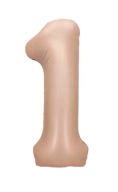 Balón z karamelovej fólie číslo 1 ONE héliový 100cm