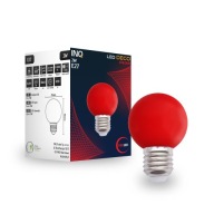 LED ŽIAROVKA LED LAMPA 2W E27 ČERVENÁ DEKORATÍVNA GUĽA NA GALANDU