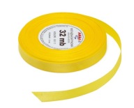 Žltá saténová stuha 12mm 32m 8011