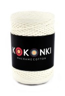 Macrame Bavlnená šnúrka / rolka 200 m / prírodná