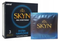 SKYN EXTRA MOISTURIZED kondómy bez latexu, 3 ks