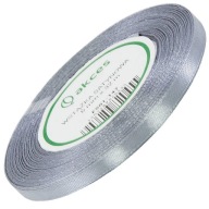 Saténová stuha 6mm 32mb stuha tmavostrieborná